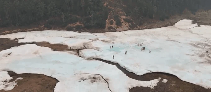 Булуус-нетающий ледник при +35С