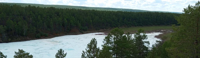 Булуус-нетающий ледник при +35С